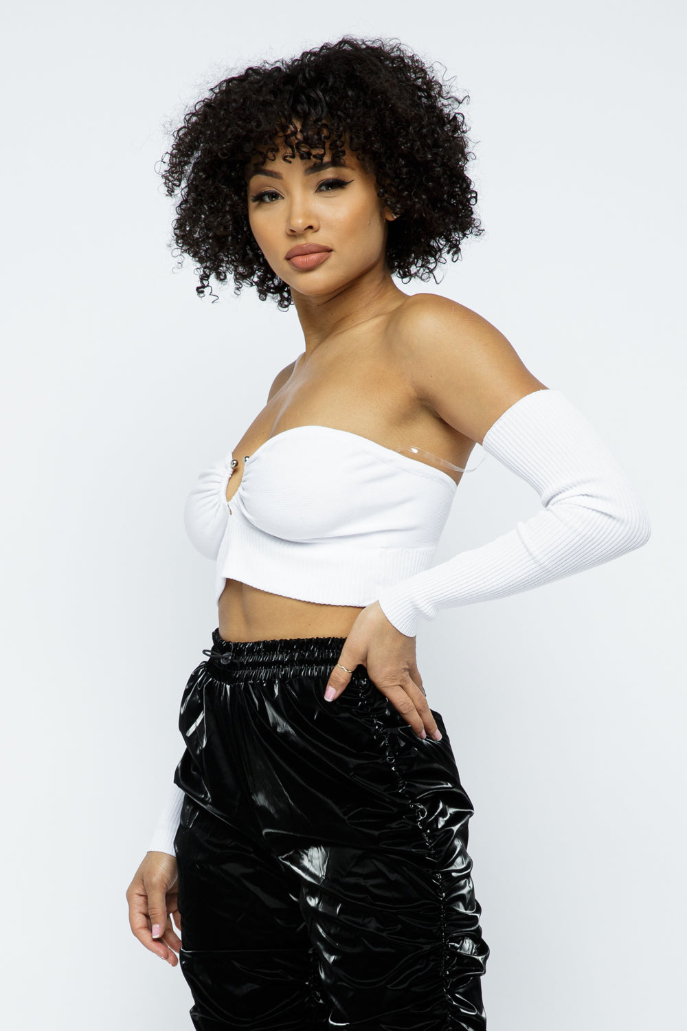 FLY SLEEVES SEXY CROP TOP