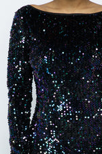 Sexy Sequin Long Sleeve Dresses