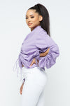 Tati Drawstring Ruched Blouse Tops