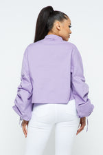 Tati Drawstring Ruched Blouse Tops