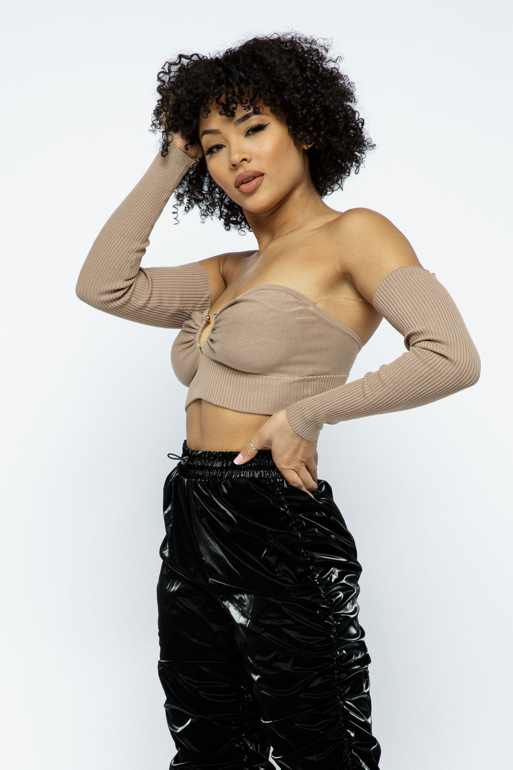 FLY SLEEVES SEXY CROP TOP