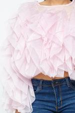 Way To Go Tulle Mesh Tops