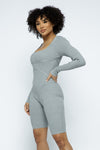 LSLV Romper With Binding Detail