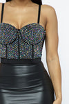 Shine On Cropped Bustier Tops