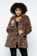 Leopard Faux Fur Jackets