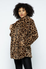 Leopard Faux Fur Jackets