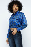 Plaid Cropped Jackets