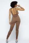 Sexy Cotton Bodysuit and Ruched leggings Sets