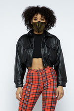 Pu Cropped Jackets