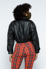 Pu Cropped Jackets