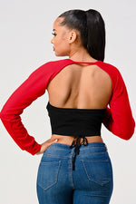 Chain Trim Long Sleeve Top