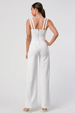 Open Safety Pin Detailed Jumpsuit