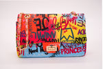 Graffiti Gradiating Clutch Handbags