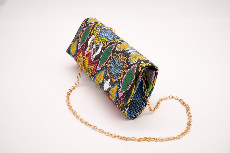 Multicolor Envelop Clutch Handbags