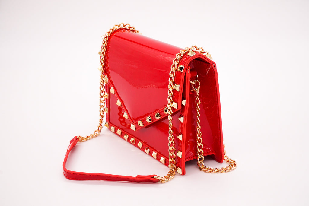 Rock studded  Envelope Shoulder Handbags