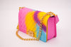 PVC Square Crossbody Clutch Handbags