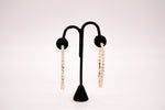 Rhinestone 80 mm Hoop Earring-Gold